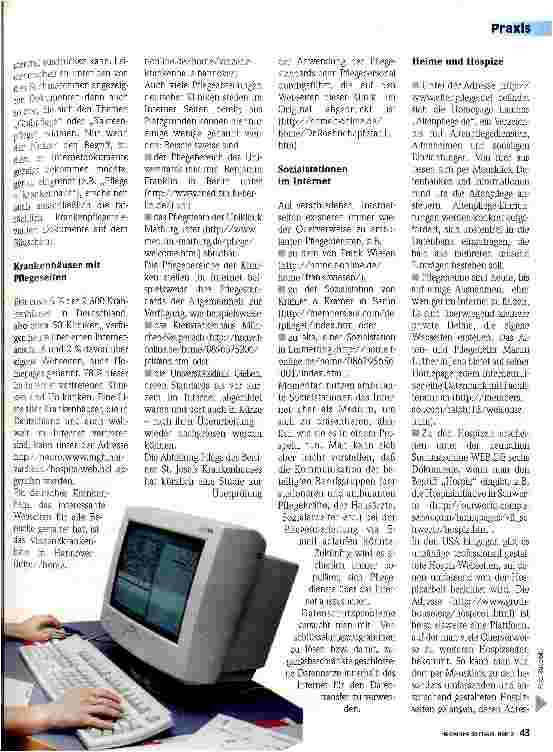 Vorschauseite 2: Was das Internet der Pflege bietet