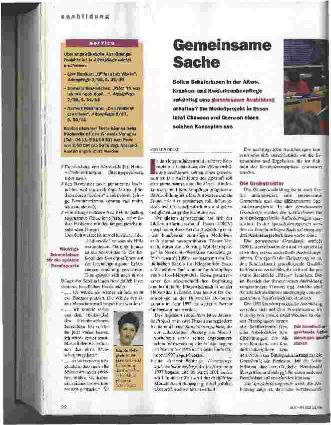 Vorschauseite 1: Gemeinsame Sache