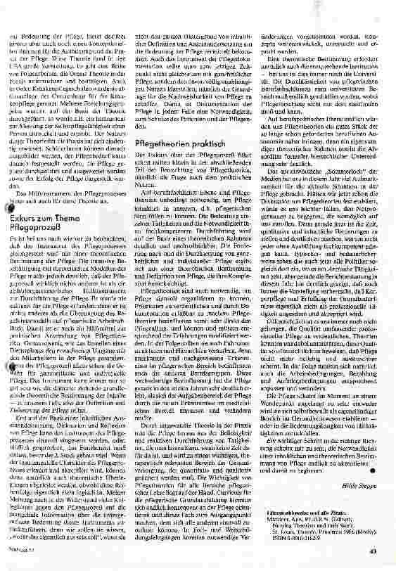 Vorschauseite 4: Pflegetheorien Zur Bedeutung von Pflegetheorien für die Pflegepraxis