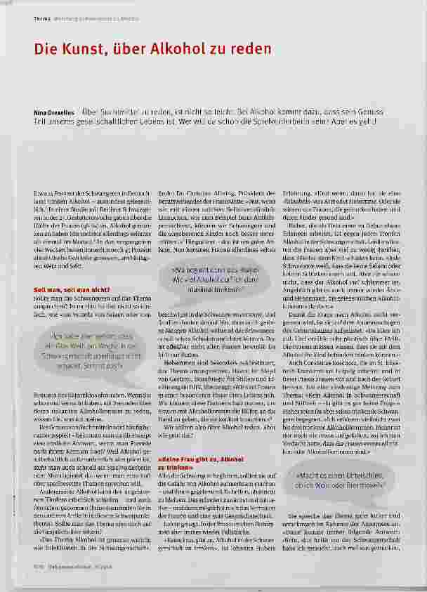 Vorschauseite 1: Die Kunst, über Alkohol zu reden