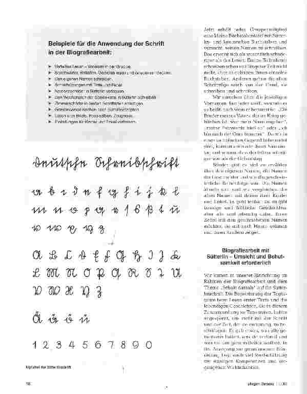 Vorschauseite 3: Die alte Schrift weckt Erinnerungen
