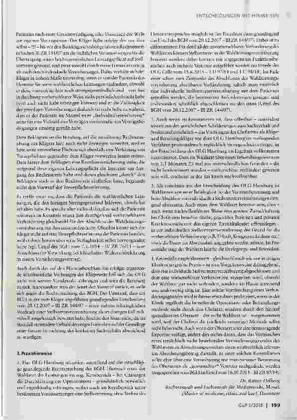 Vorschauseite 5: Unwirksamkeit von vielfach verwendeten Stellvertretervereinbarungen bei Wahlleistungen