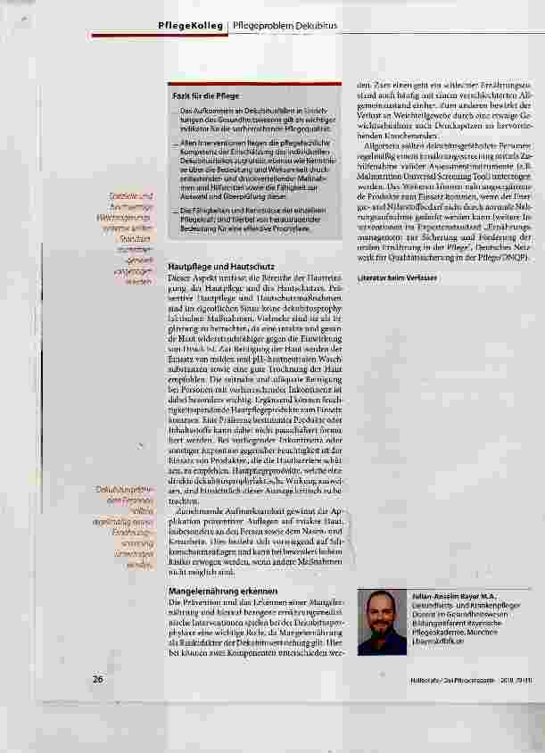 Vorschauseite 3: Den Dekubitus vermeiden