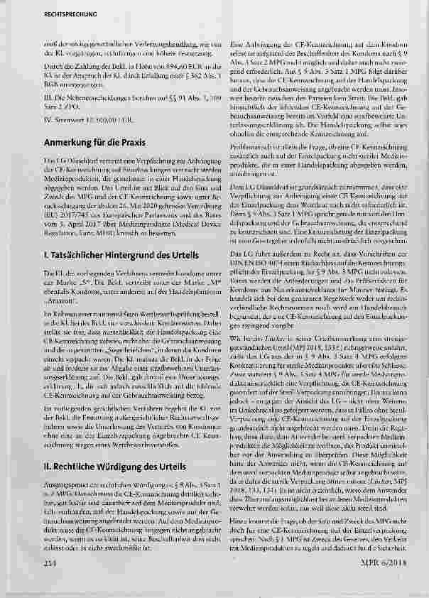Vorschauseite 3: CE-Kennzeichnung von Medizinprodukten
