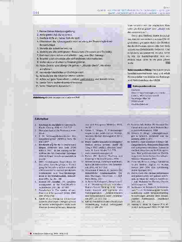 Vorschauseite 6: Qualität und Patientensicherheit in der Notfallmedizin up to date