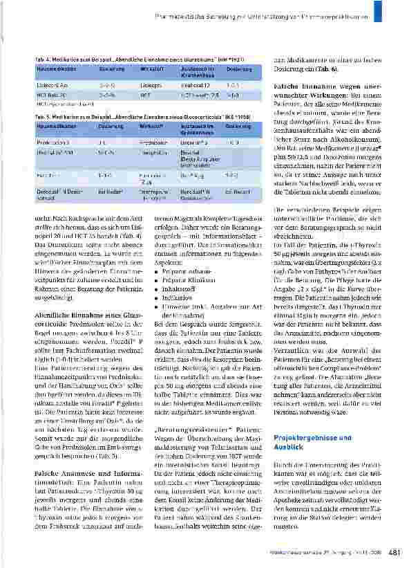 Vorschauseite 4: Pharmazeutische Betreuung im Krankenhaus mit Unterstützung von Pharmaziepraktikanten