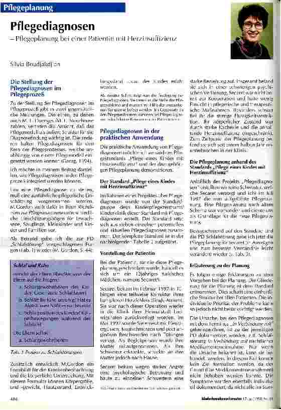 Vorschauseite 1: Pflegediagnosen Pflegeplanung bei einer Patientin mit Herzinsuffizienz