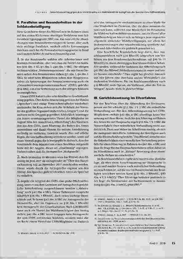 Vorschauseite 3: Ausschlussantrag gegen den Vorsitzenden als Instrument im Kampf um die interne Geschäftsordnung