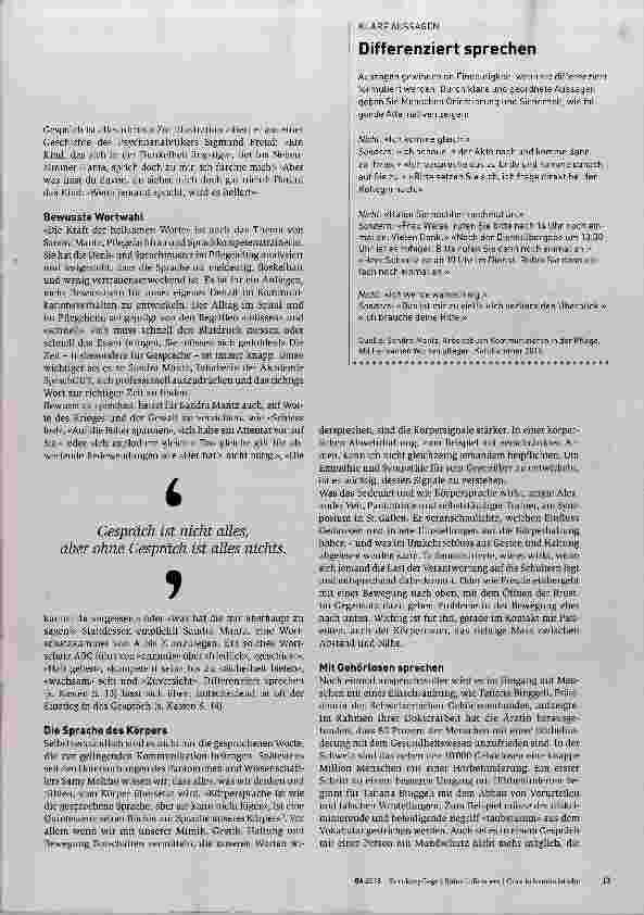 Vorschauseite 2: Kommunikation IST Pflege