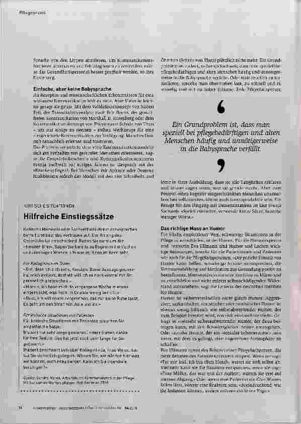 Vorschauseite 3: Kommunikation IST Pflege