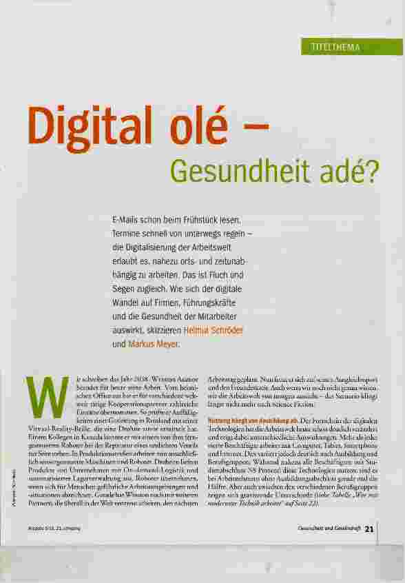 Vorschauseite 2: Digital olé