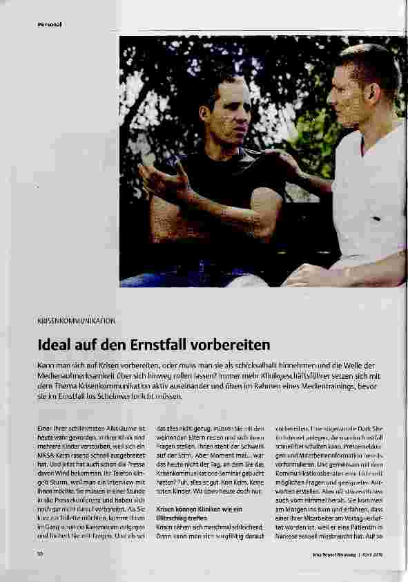 Vorschauseite 1: Ideal auf den Ernstfall vorbereiten