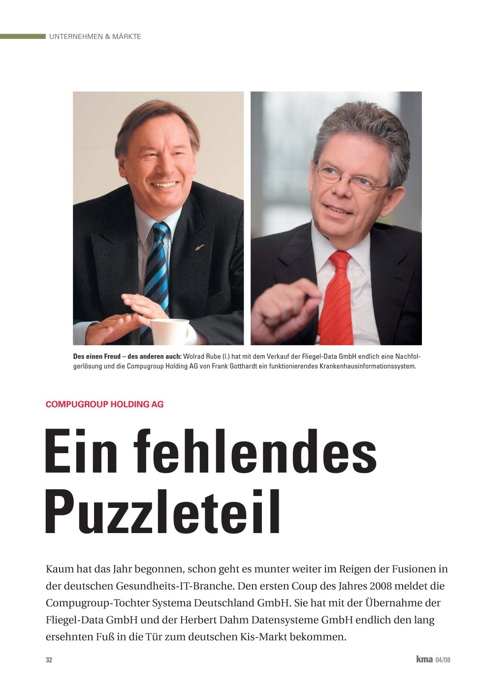 Vorschauseite 1: Ein fehlendes Puzzleteil