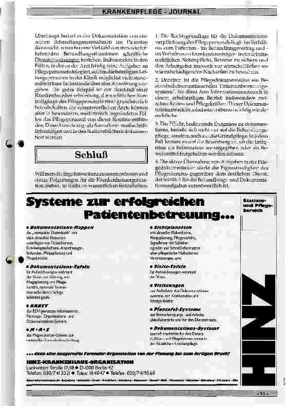 Vorschauseite 6: Die Pflegedokumentation am Beispiel Dekubitus Eine nicht nur rechtliche Standortbestimmung für die Praxis