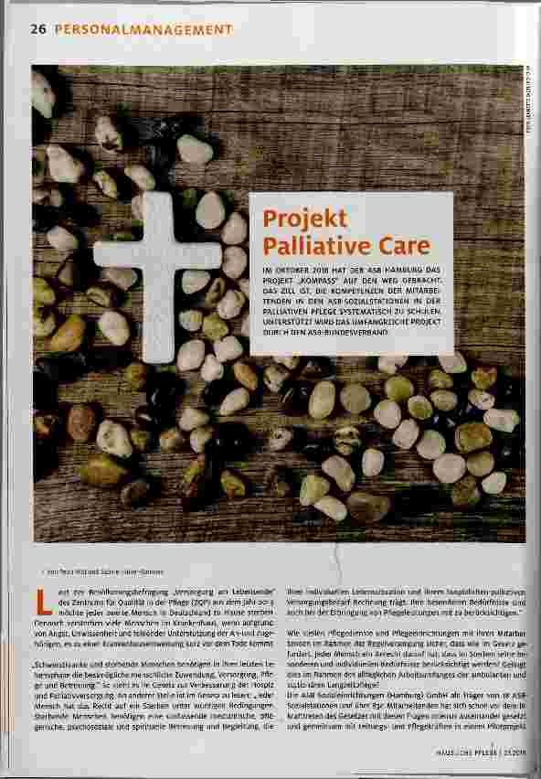 Vorschauseite 1: Projekt Palliative Care
