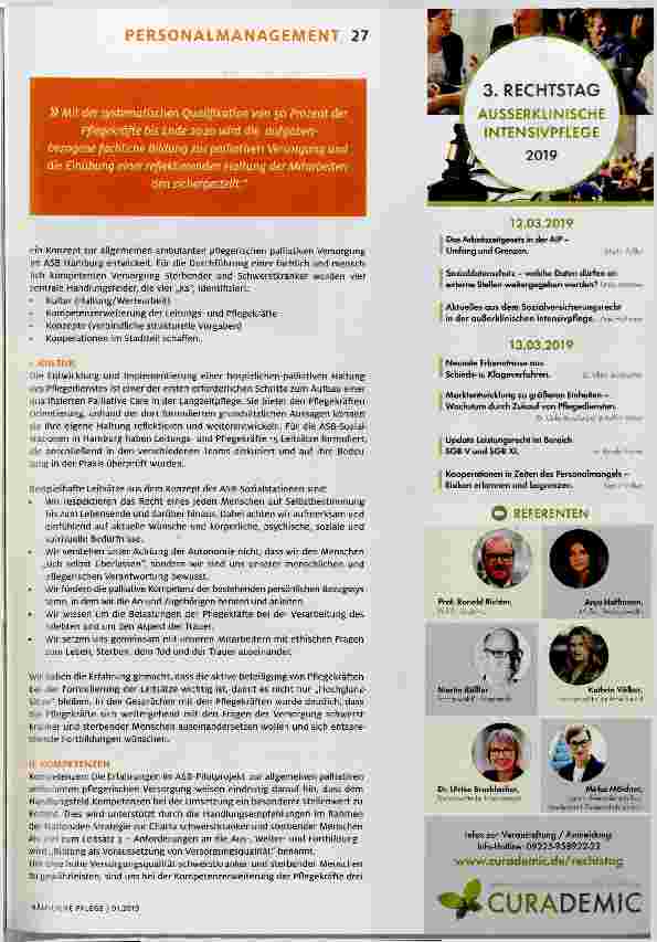 Vorschauseite 2: Projekt Palliative Care