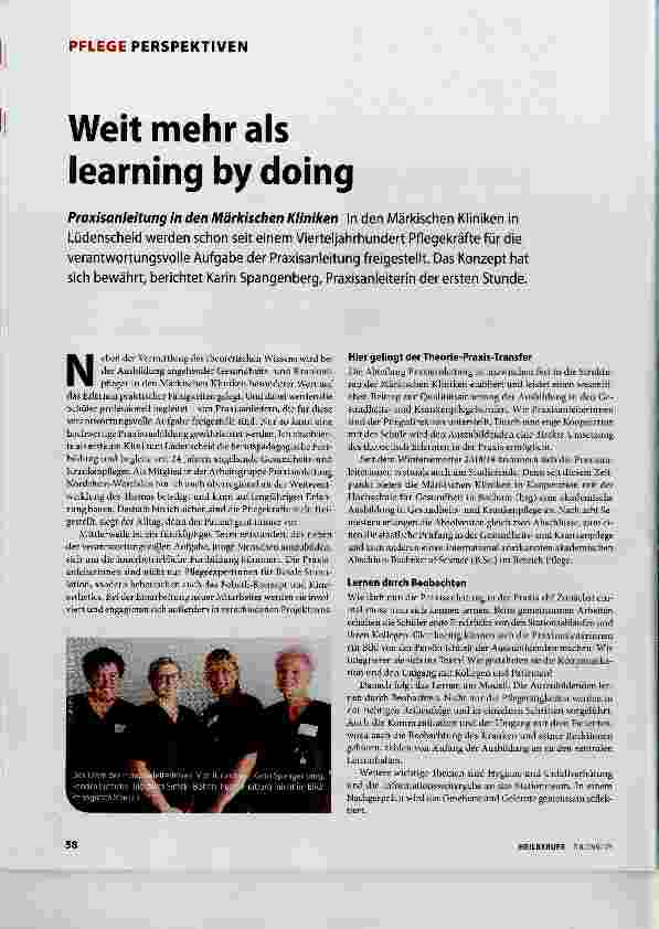 Vorschauseite 1: Weit mehr als learning by doing