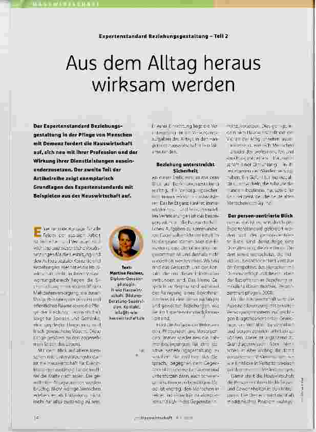 Vorschauseite 1: Aus dem Alltag heraus wirksam werden