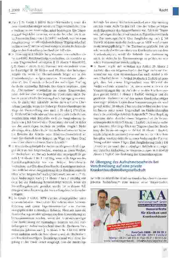 Vorschauseite 6: Umstrukturierung von Krankenhäusern