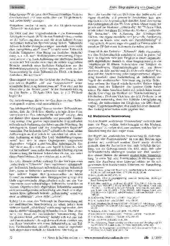 Vorschauseite 3: Eingruppierung der Oberärzte nach dem TV-Ärzte/VKA und TV-Ärzte