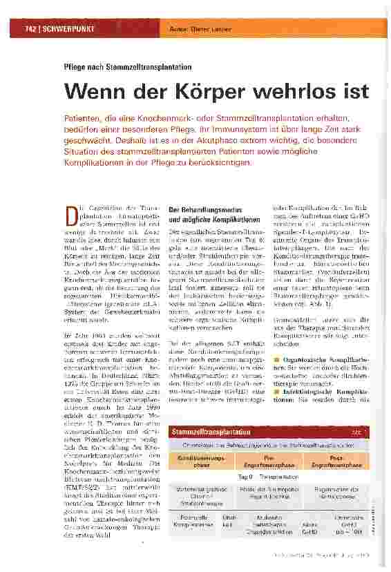 Vorschauseite 1: Wenn der Körper wehrlos ist