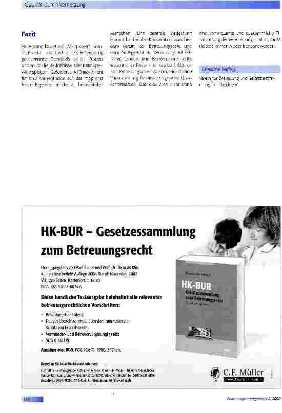 Vorschauseite 4: Qualität durch Vernetzung