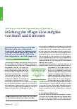 Vorschauseite 1: Stärkung der Pflege: Eine Aufgabe von Bund und Kantonen