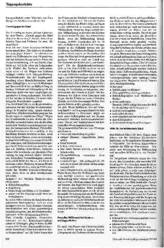 Vorschauseite 2: 11. Tagung für Kinderkrankenschwestern und -pfleger Vom 18. -19. September 1989 in Ulm