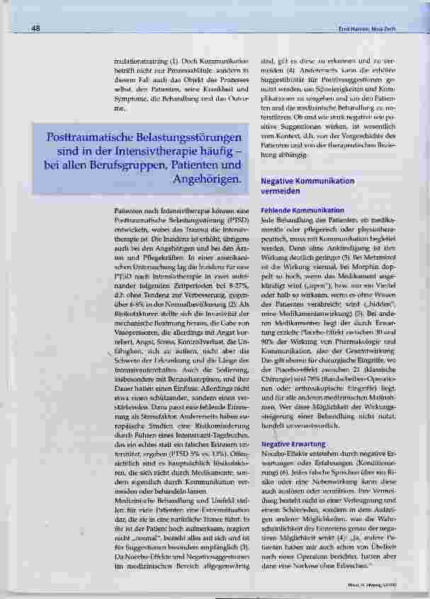 Vorschauseite 2: Positive Kommunikation auf der Intensivstation