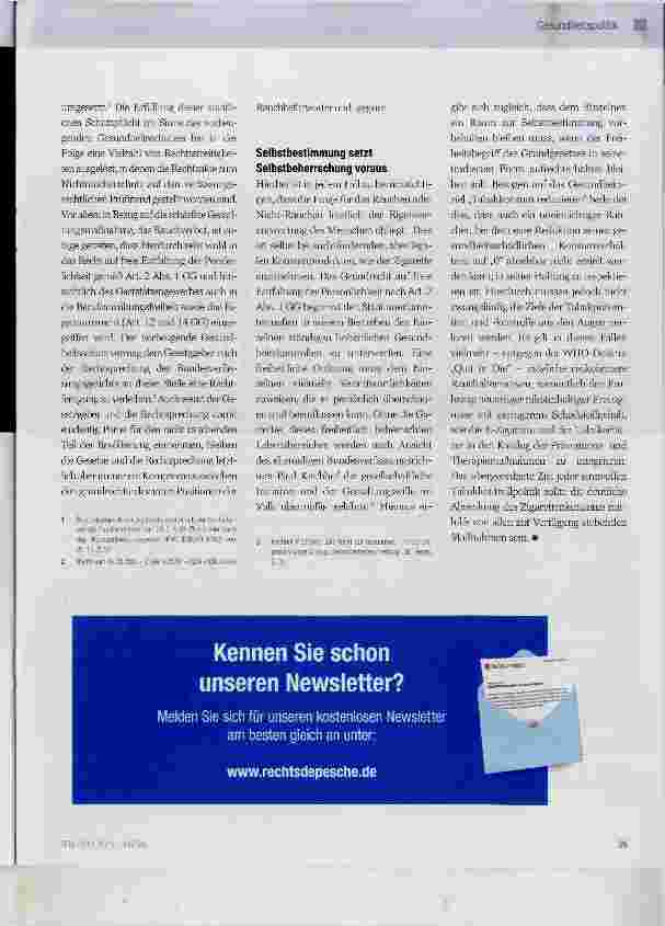 Vorschauseite 2: Rechtsaspekte der Reduktion des toxischen Risikos von Tabak