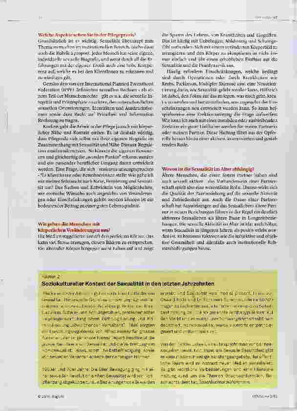 Vorschauseite 2: Sexualität verändert sich über die ganze Lebensspanne