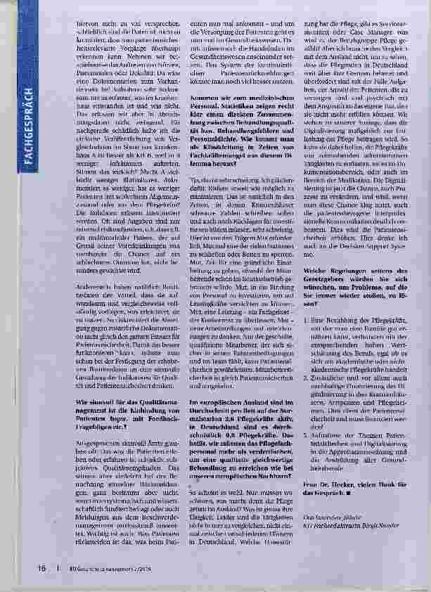 Vorschauseite 3: Qualität ist eine Frage von Standards und Kommunikation