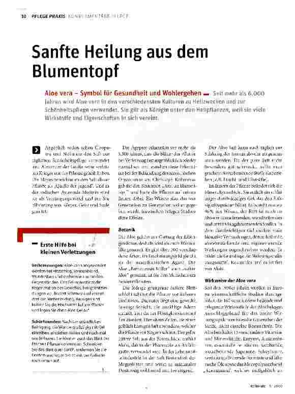 Vorschauseite 1: Sanfte Heilung aus dem Blumentopf