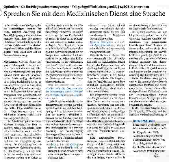 Vorschauseite 1: Sprechen Sie mit dem Medizinischen Dienst eine Sprache