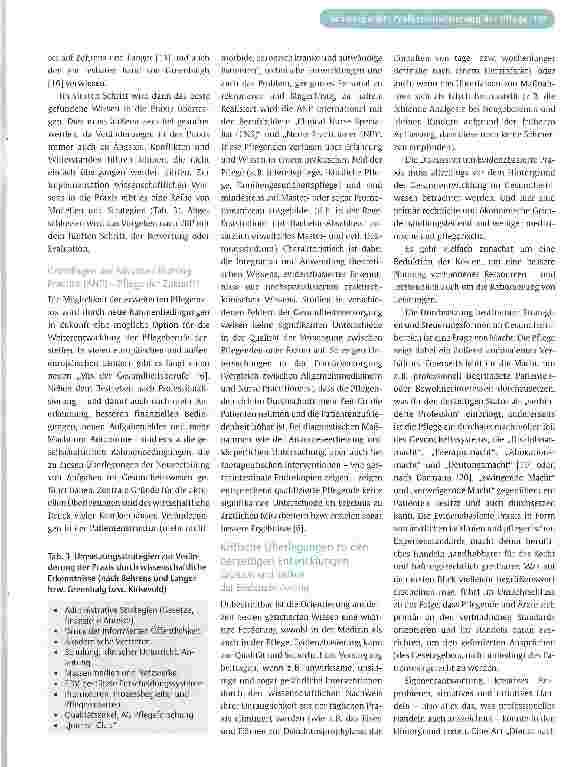 Vorschauseite 3: Professionalisierung der Pflege - vom Hilfsberuf zur evidenzbasierten Heilkunde?