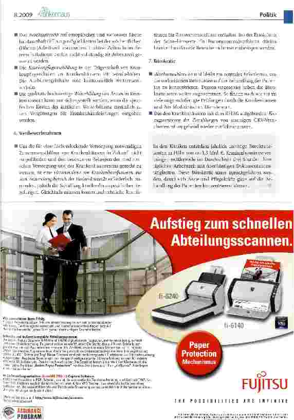 Vorschauseite 6: Für eine hochwertige und flächendeckende Patientenversorgung, innovative Medizin und moderne Arbeitsplätze in Krankenhäusern