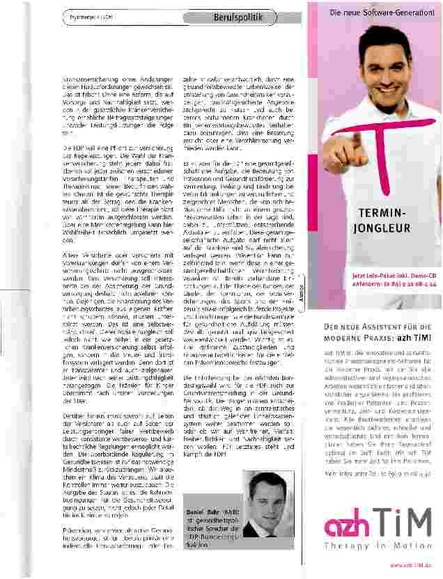 Vorschauseite 2: Liberale Vorstellungen zur Zukunft der Gesundheitsversorgung