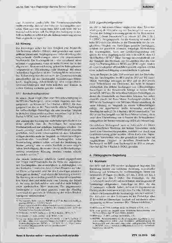 Vorschauseite 4: Das neue Freiwilligendienste-Teilzeit-Gesetz