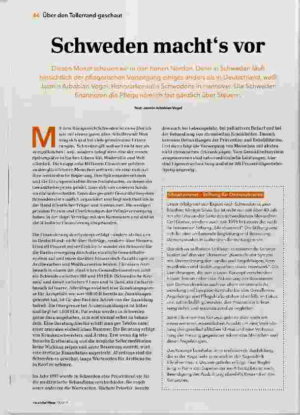 Vorschauseite 1: Schweden macht es vor