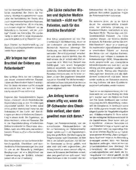 Vorschauseite 2: Sepsis goes public