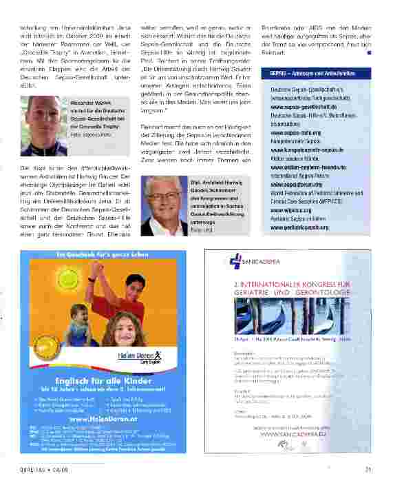 Vorschauseite 4: Sepsis goes public
