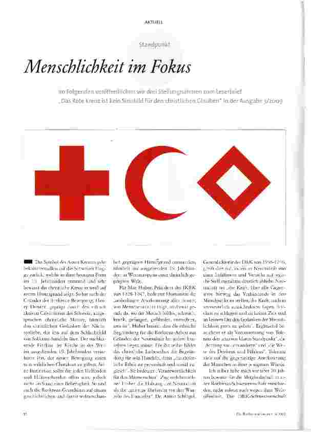 Vorschauseite 1: Menschlichkeit im Fokus
