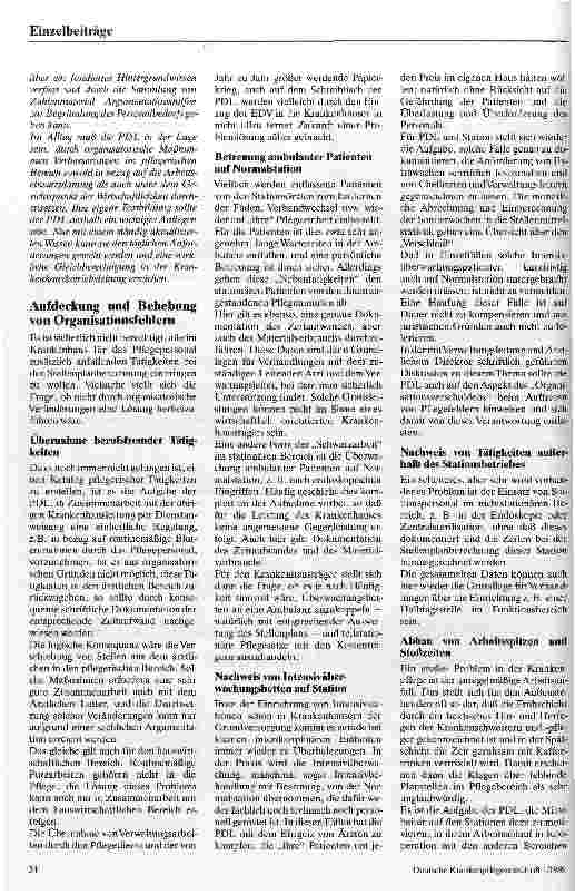 Vorschauseite 2: Einflußmöglichkeiten der Pflegedienstleitung auf die Personaleinsatzplanung
