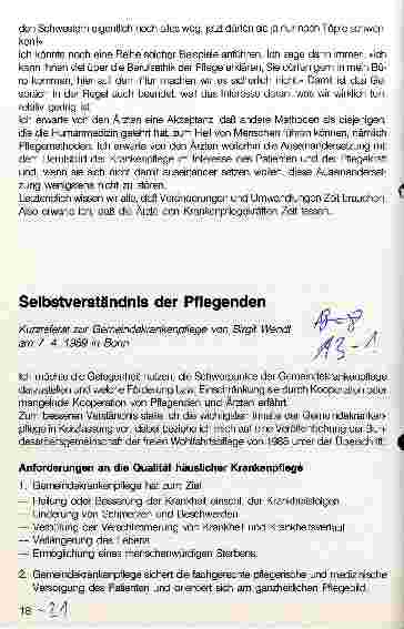 Vorschauseite 1: Selbstverständnis der Pflegenden