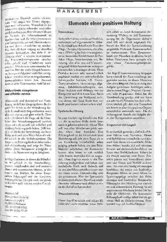 Vorschauseite 2: Veränderung braucht Phantasie