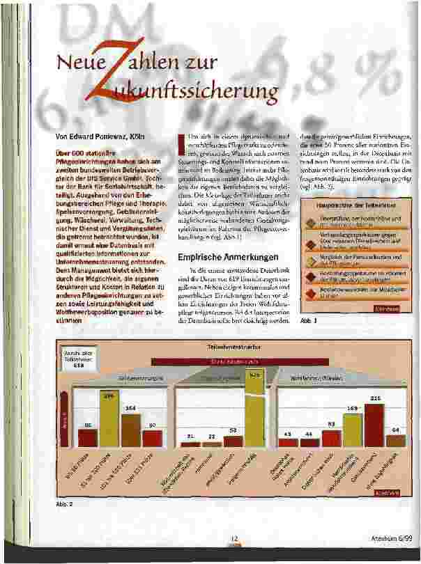 Vorschauseite 1: Neue Zahlen zur Zukunftssicherung