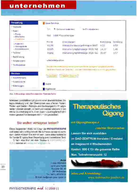 Vorschauseite 3: Neue Praxis-Software für die PT-Praxis