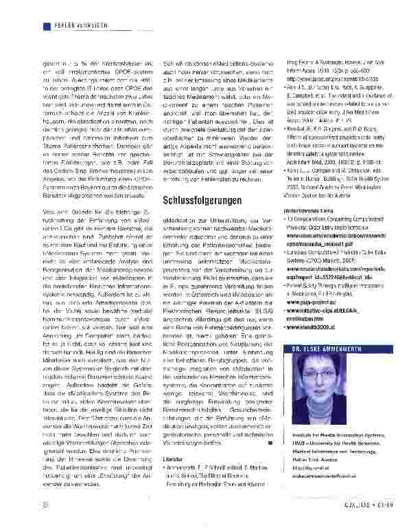 Vorschauseite 2: eMedication: Nutzen und Risiken