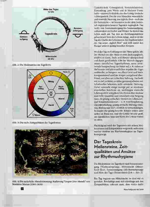 Vorschauseite 2: Rhythmik und Heilkunst: Der Tageskreis