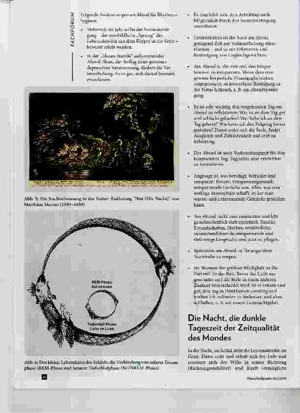 Vorschauseite 4: Rhythmik und Heilkunst: Der Tageskreis